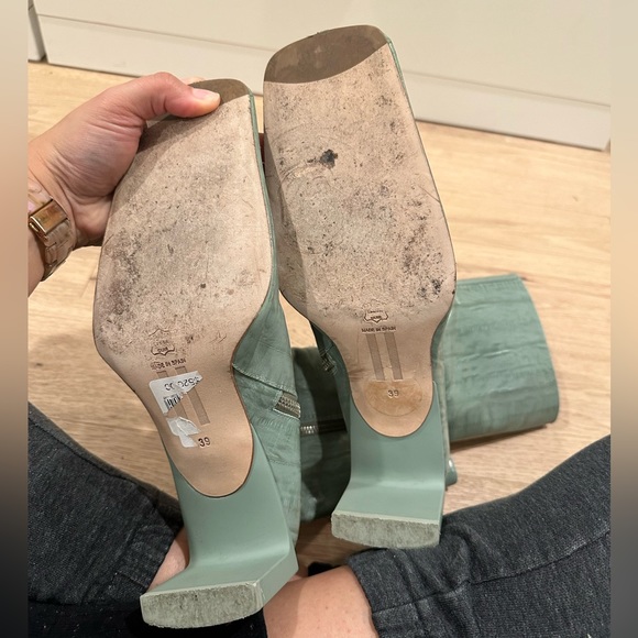 Miista Anitha Eel-Embossed Leather Boots - Picture 4 of 6